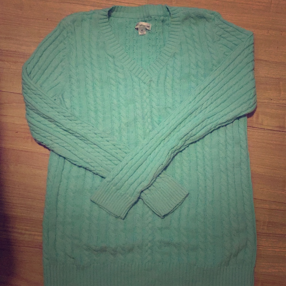 ❗️Summer Clearance❗️ Turquoise V-Neck Sweater